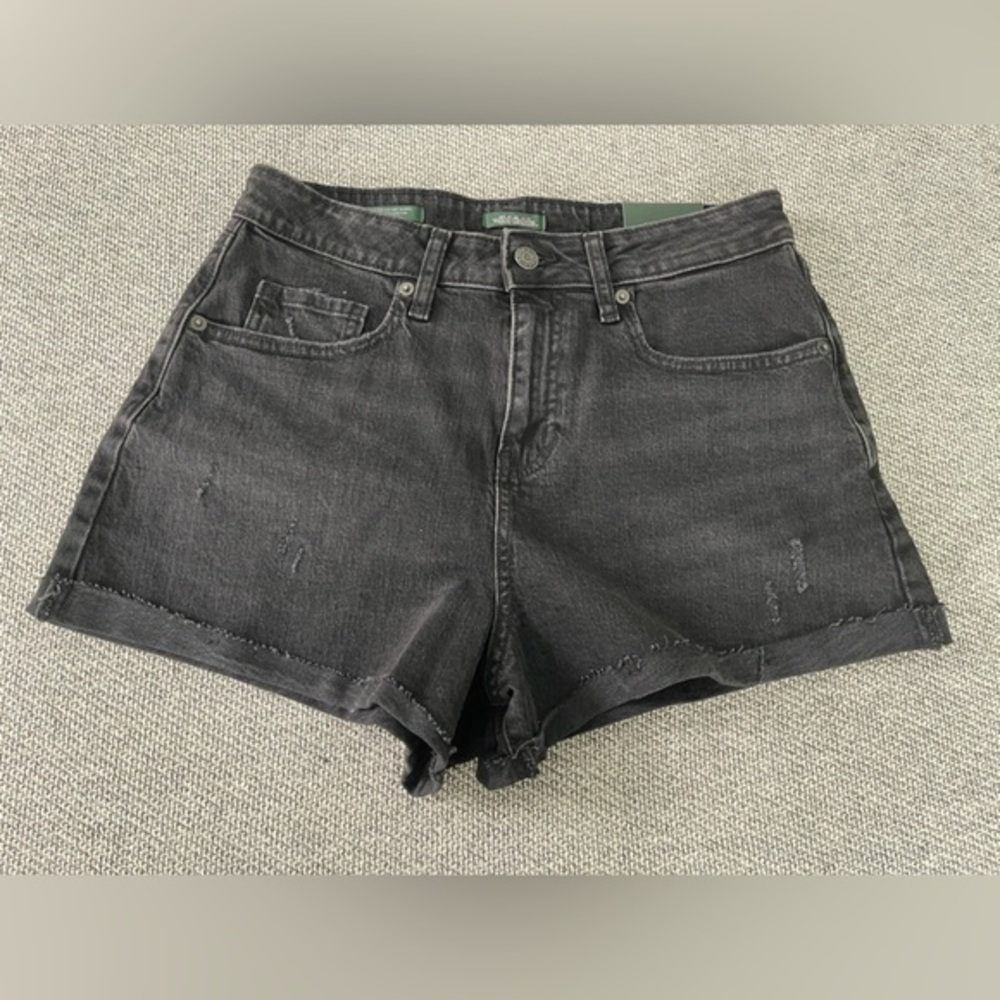 Black Denim Shorts